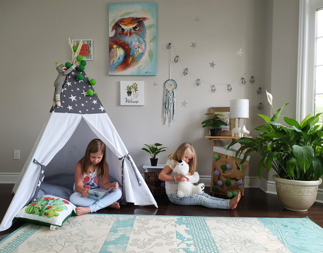 How to assemble kid's teepee.