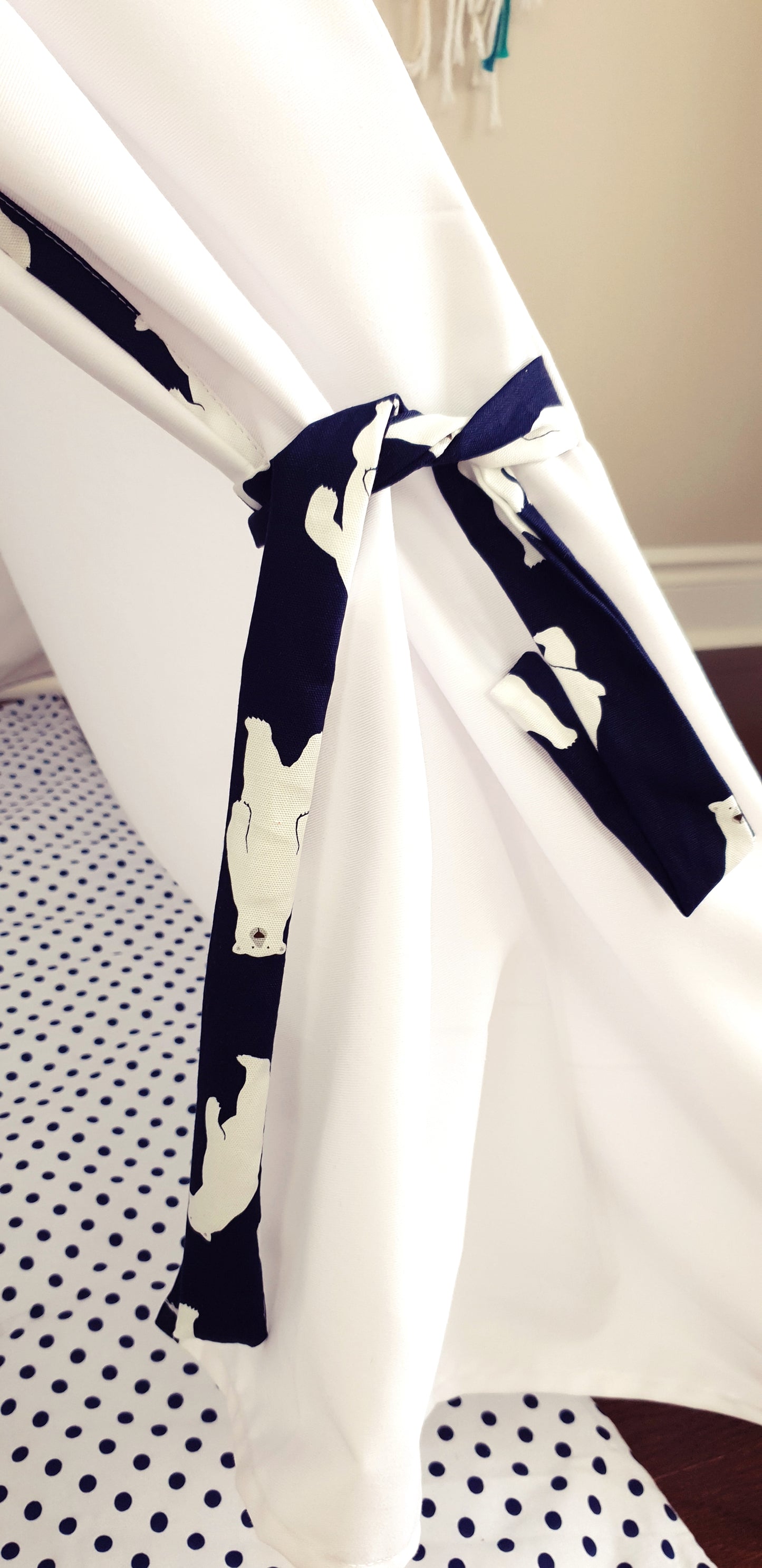 Polar Bear Navy and White Teepee image 8
