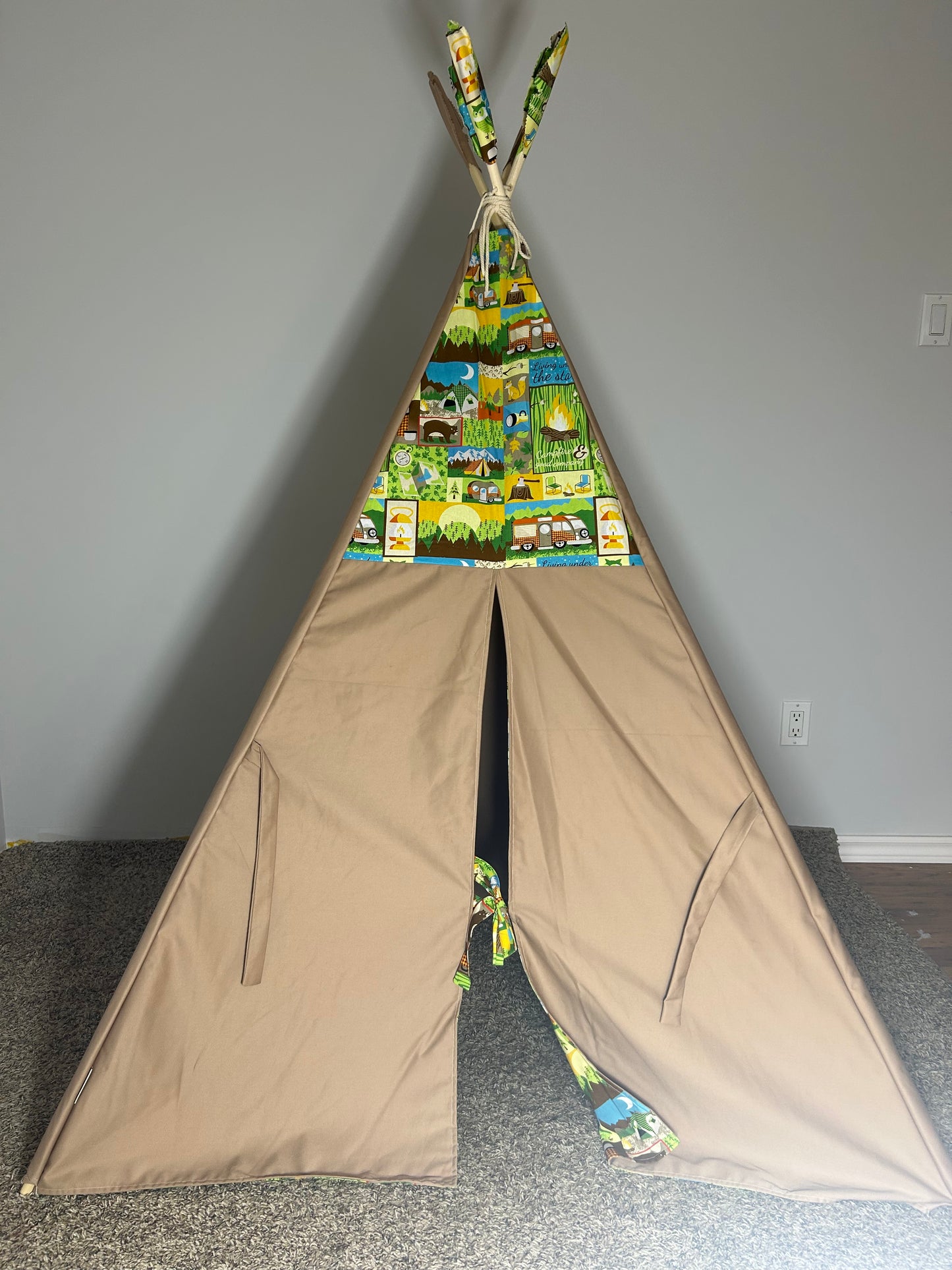 Camping Adventure Teepee β Indoor Play Tent for Kids