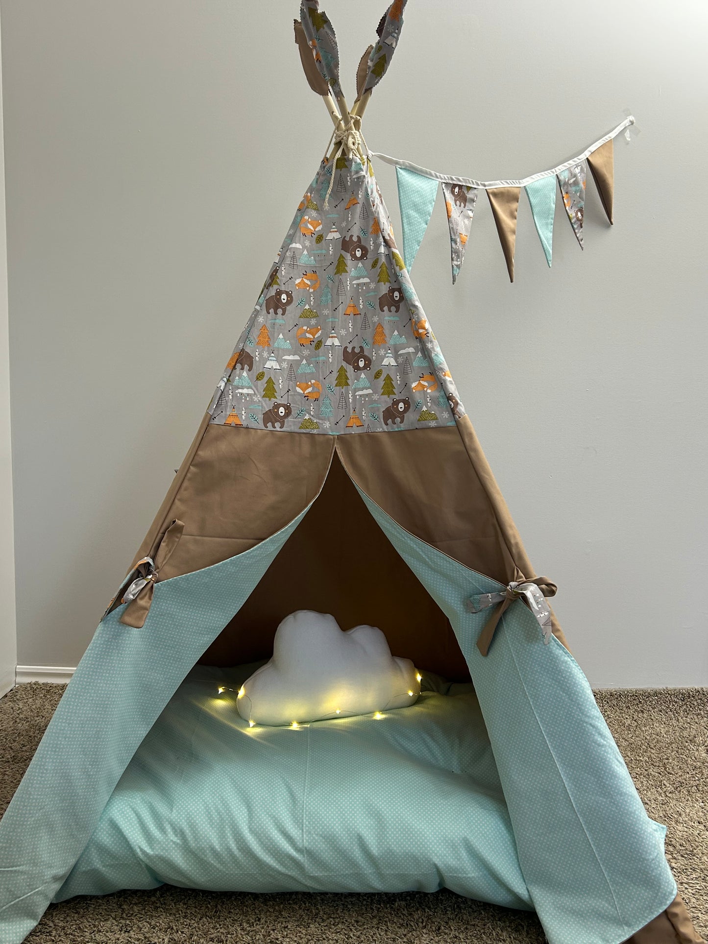 Woodland Whisper Teepee - Indoor Play Tent for Kids