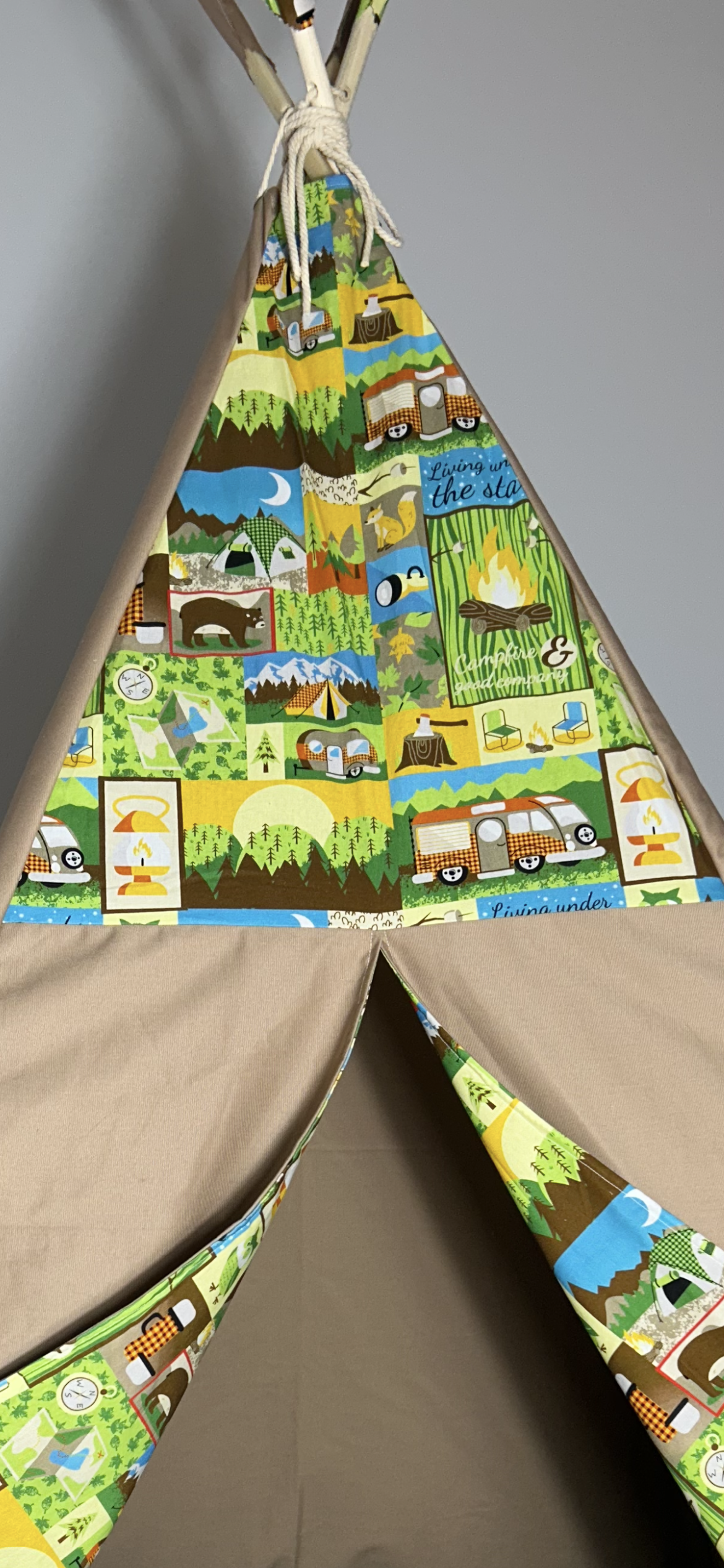 Camping Adventure Teepee – Indoor Play Tent for Kids