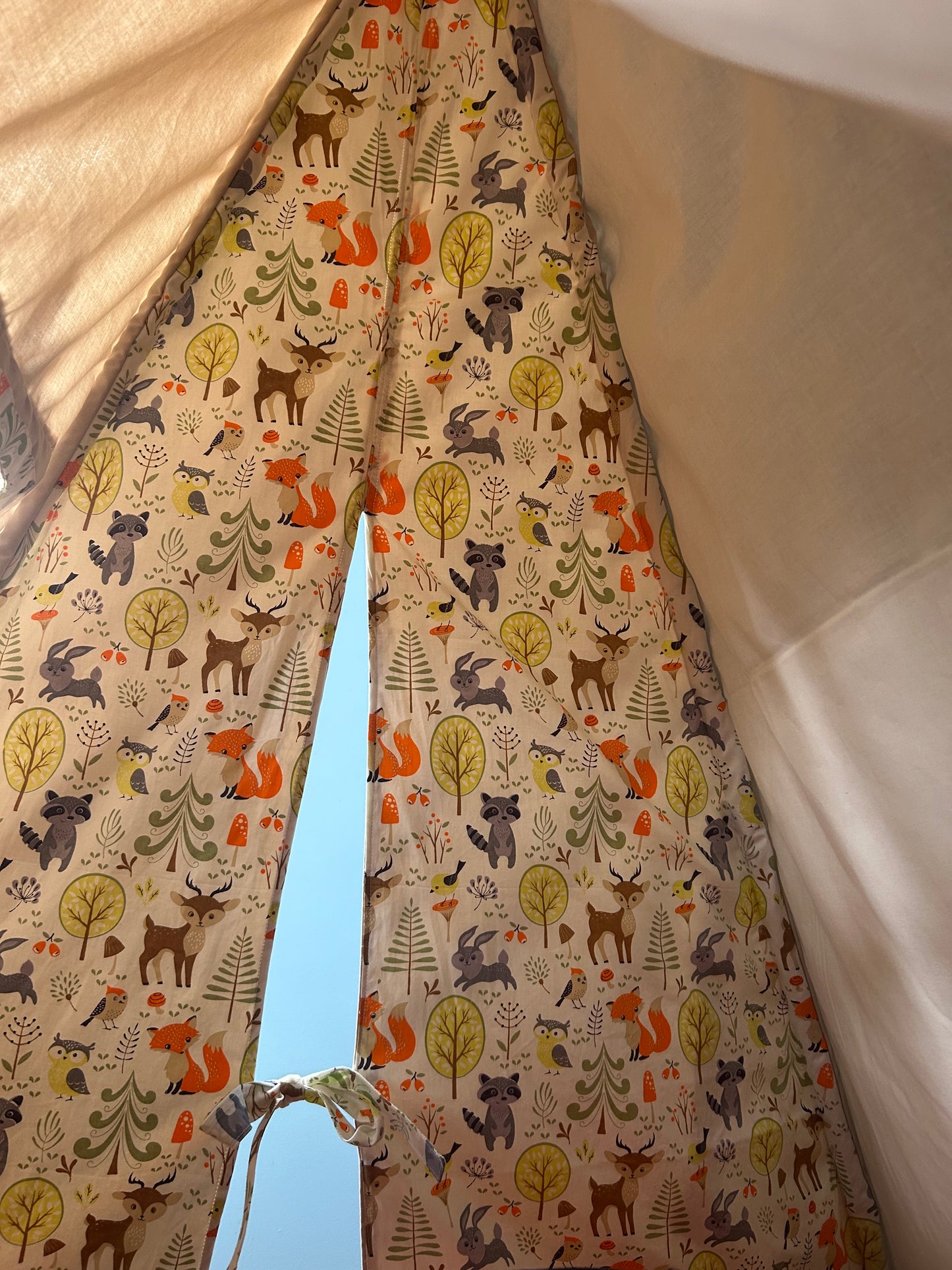 Woodland Whimsy Teepee kids medium size with Window