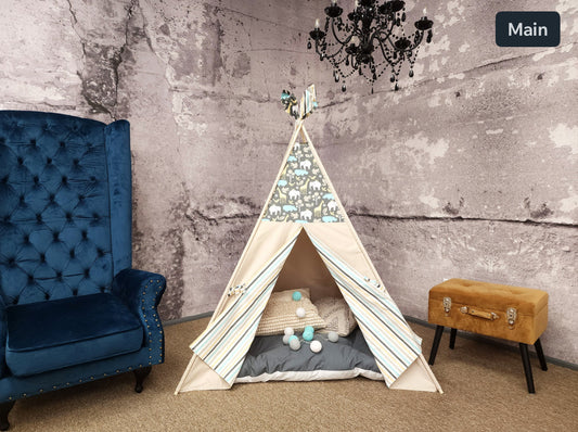 Safari Friends Taupe Play Teepee