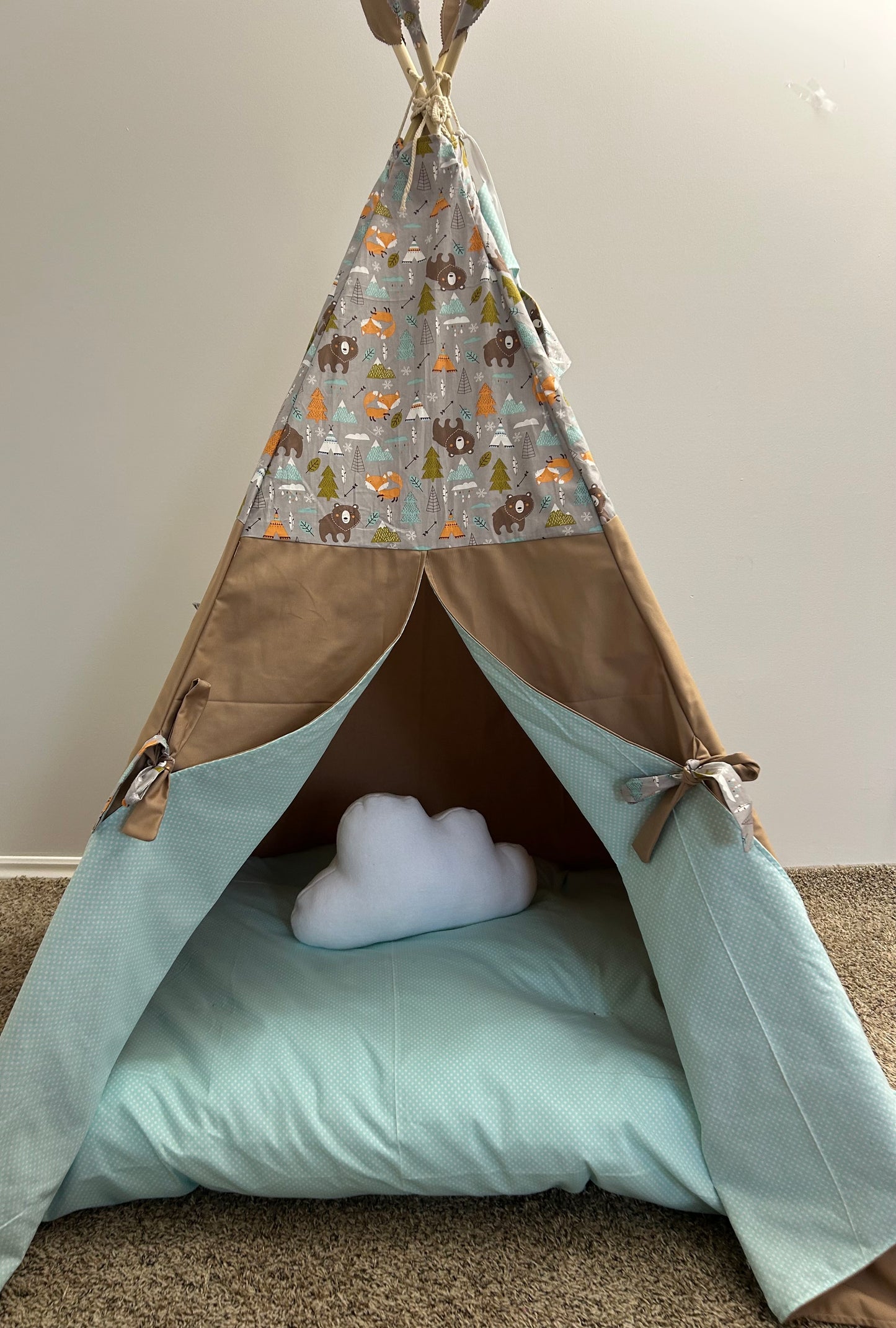 Woodland Whisper Teepee - Indoor Play Tent for Kids