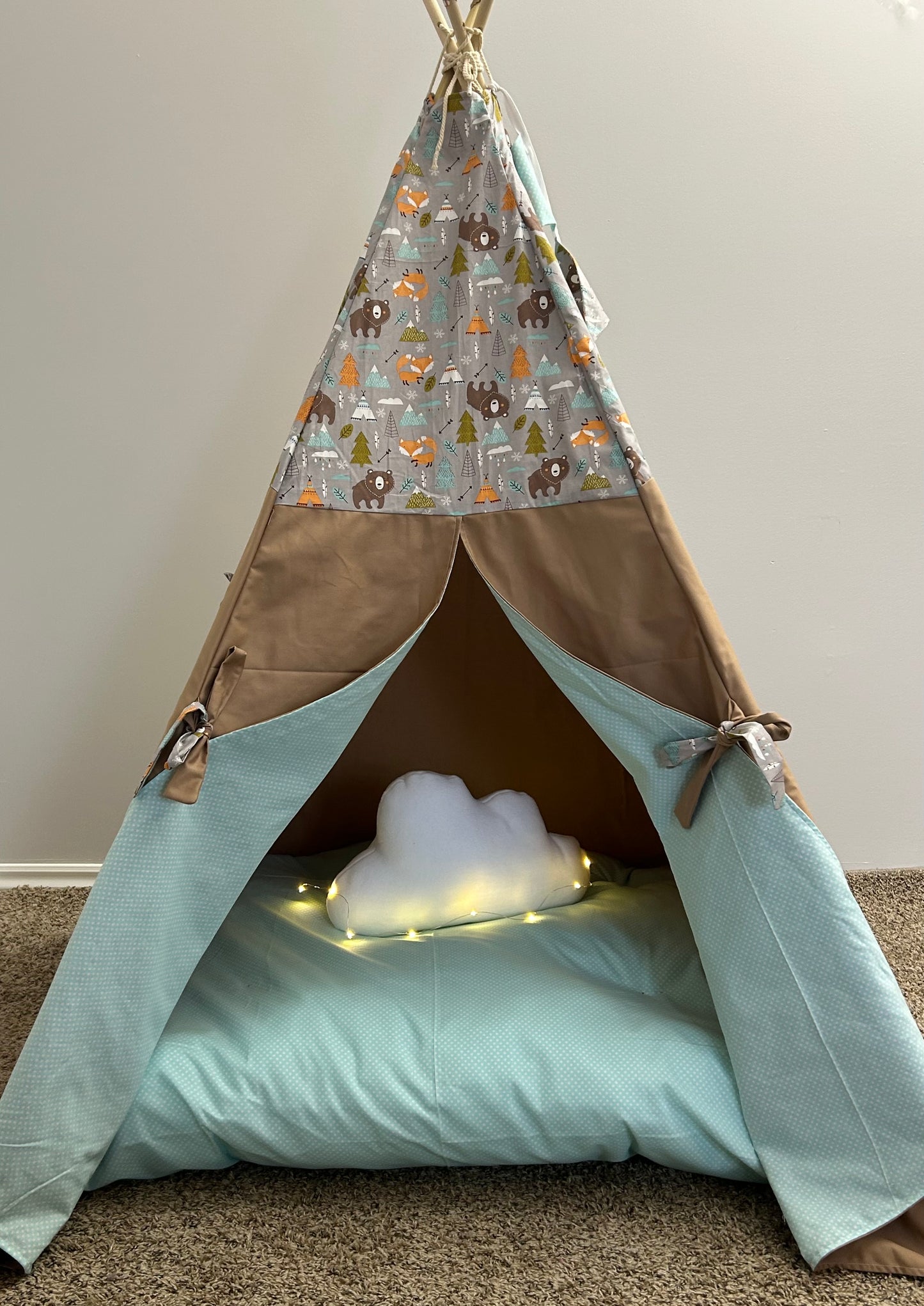 Woodland Whisper Teepee - Indoor Play Tent for Kids