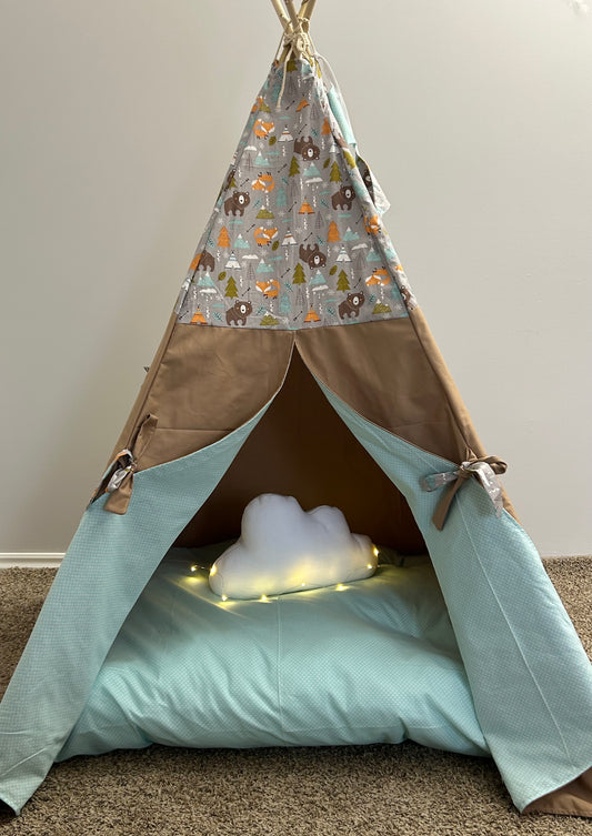 Woodland Whisper Teepee - Indoor Play Tent for Kids