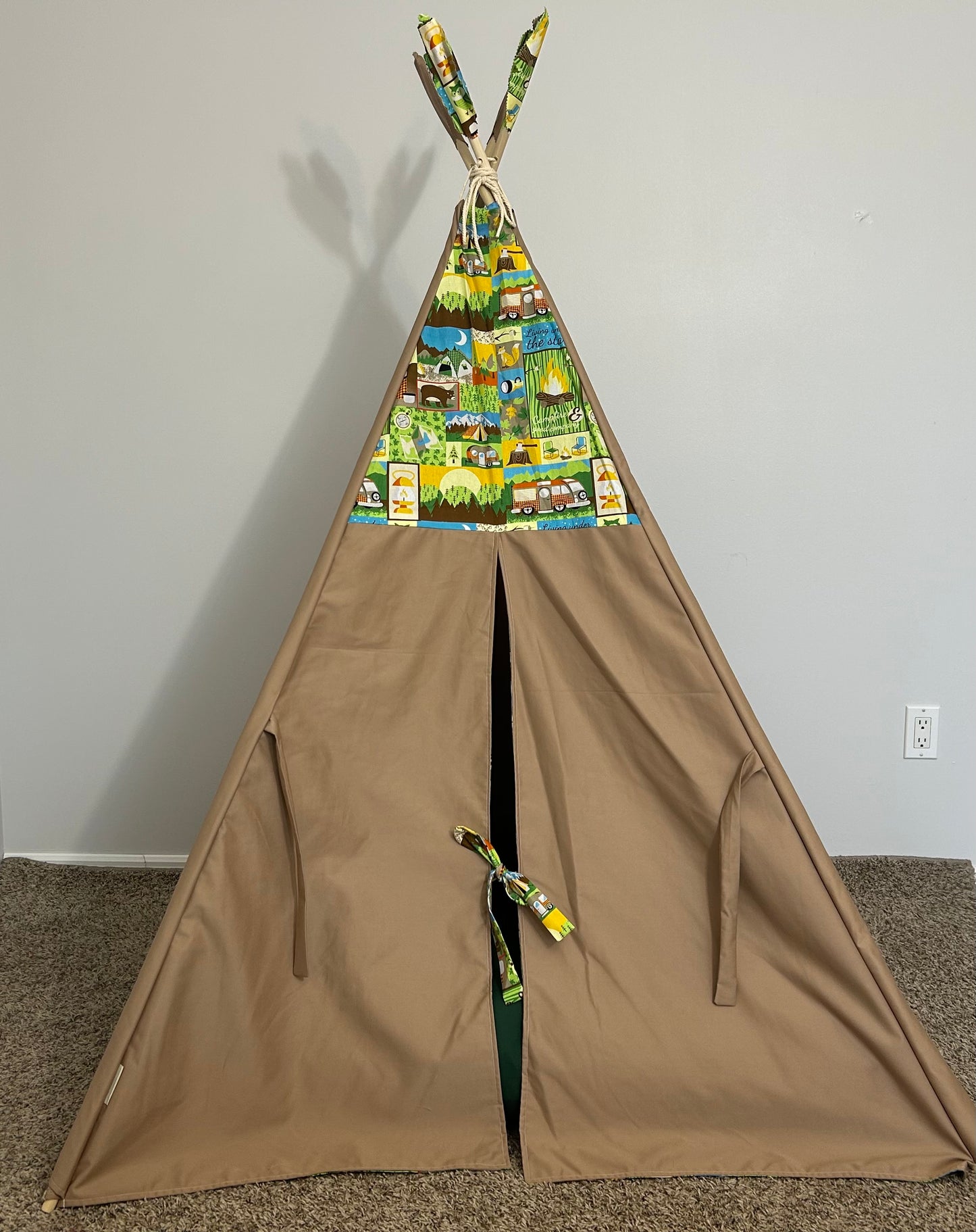 Camping Adventure Teepee – Indoor Play Tent for Kids