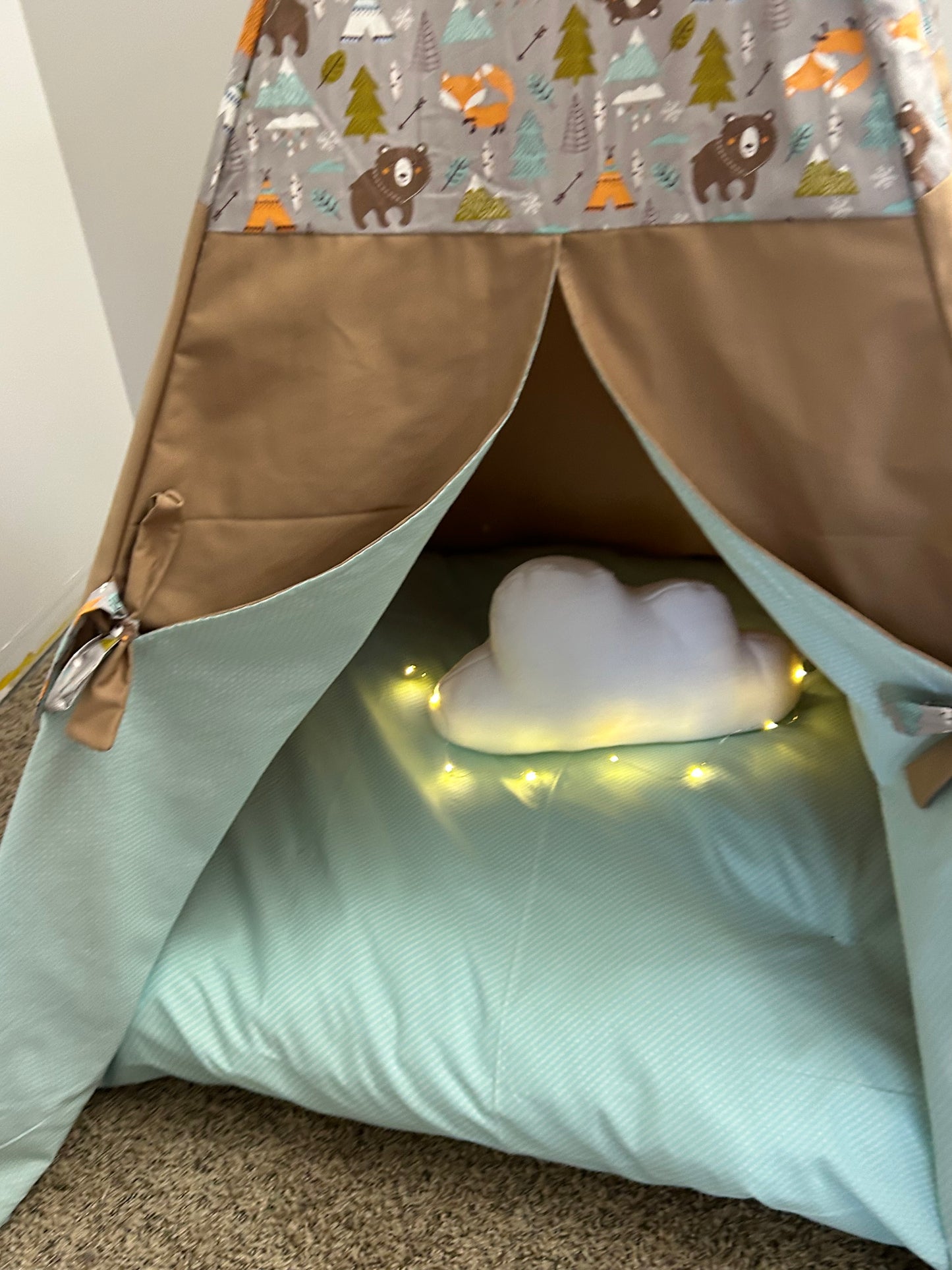Woodland Whisper Teepee - Indoor Play Tent for Kids