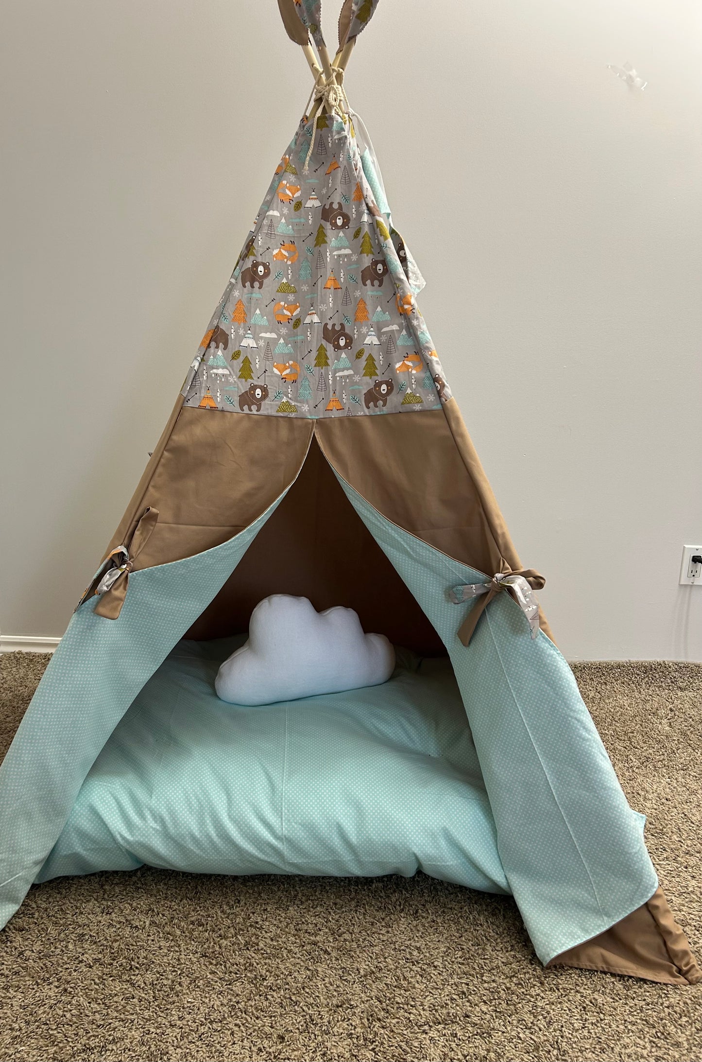 Woodland Whisper Teepee - Indoor Play Tent for Kids