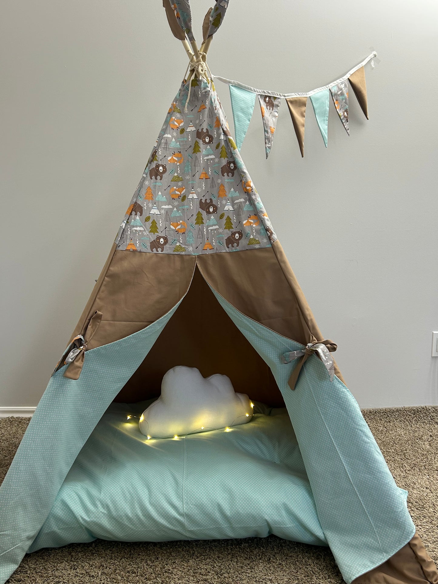 Woodland Whisper Teepee - Indoor Play Tent for Kids