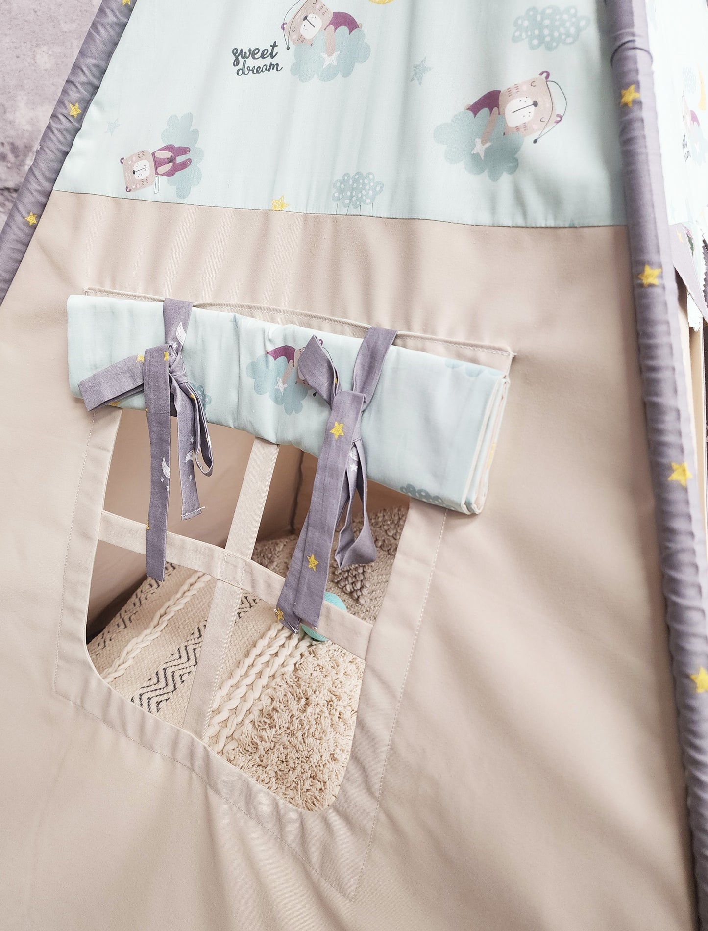 Good Night Bear Unisex Play Teepee Tent image 5