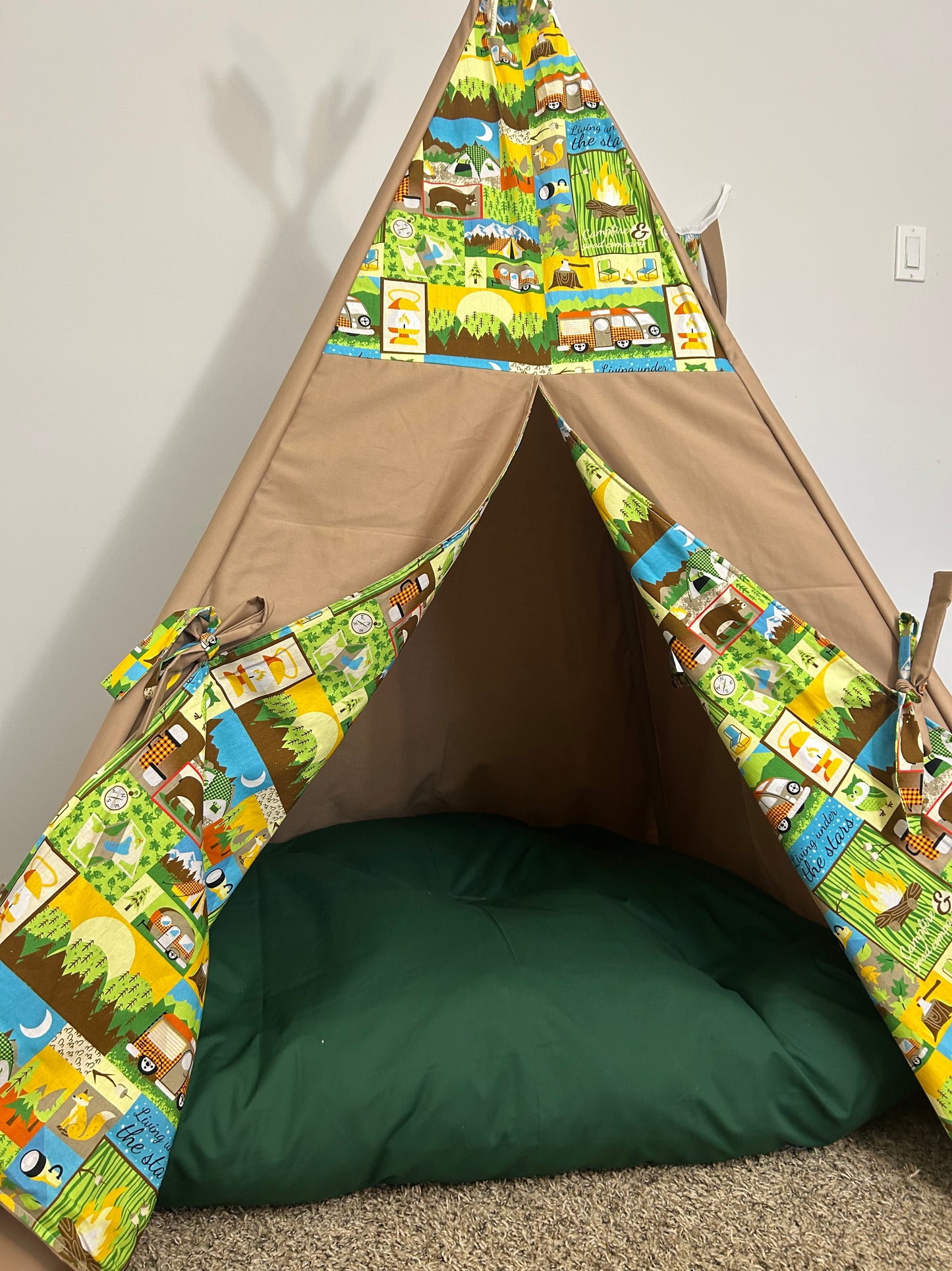 Camping Adventure Teepee – Indoor Play Tent for Kids