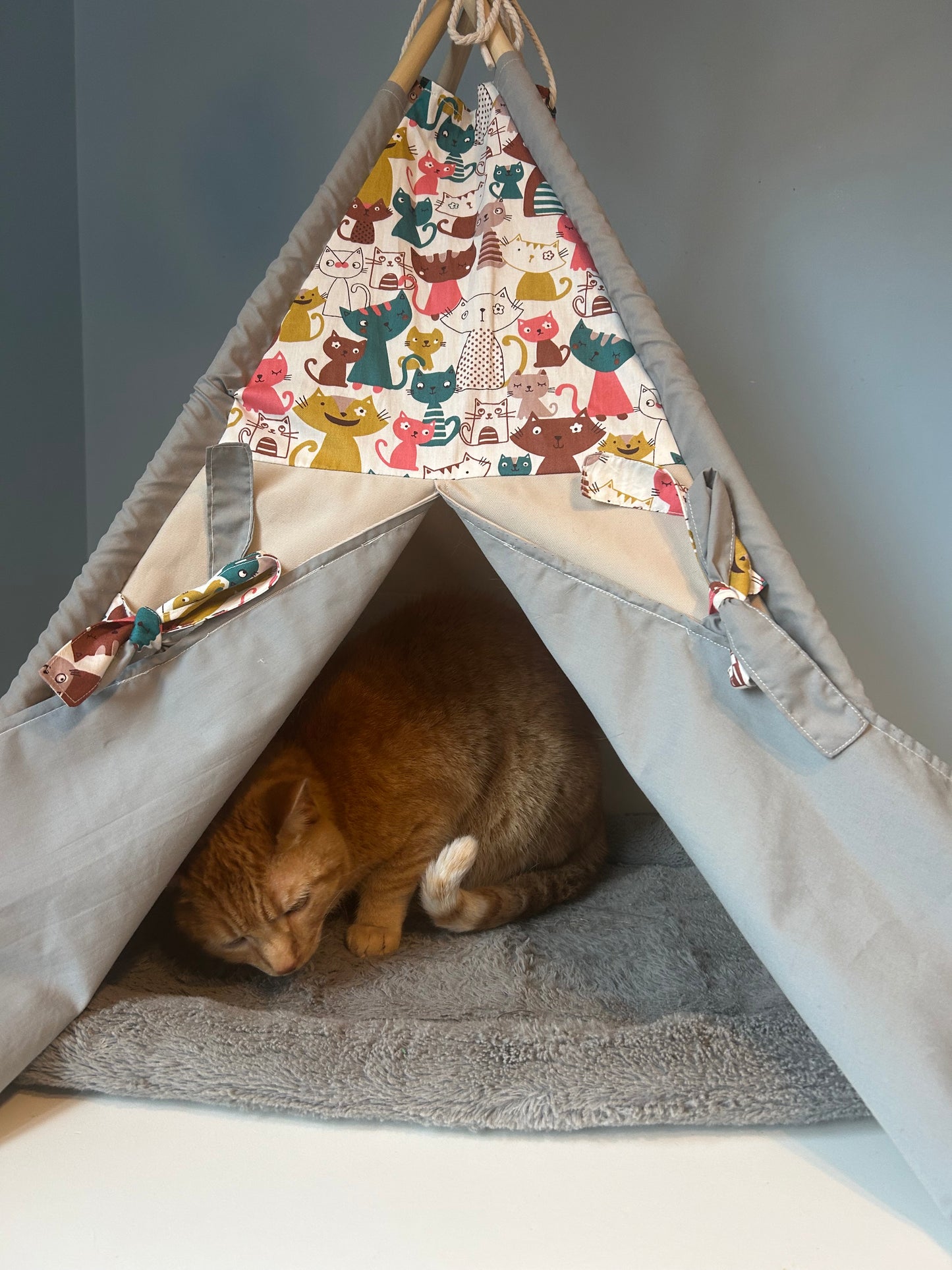 Purrfect Hideaway Cat Teepee- pets size small