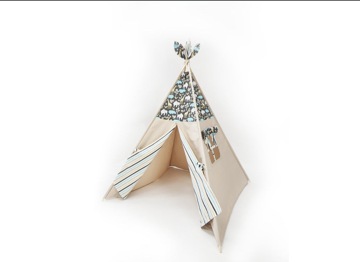 Safari Friends Taupe Play Teepee