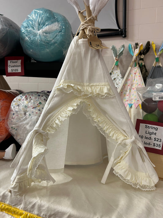 Mini Vanilla Ruffles -Doll Size or xsmall pet size