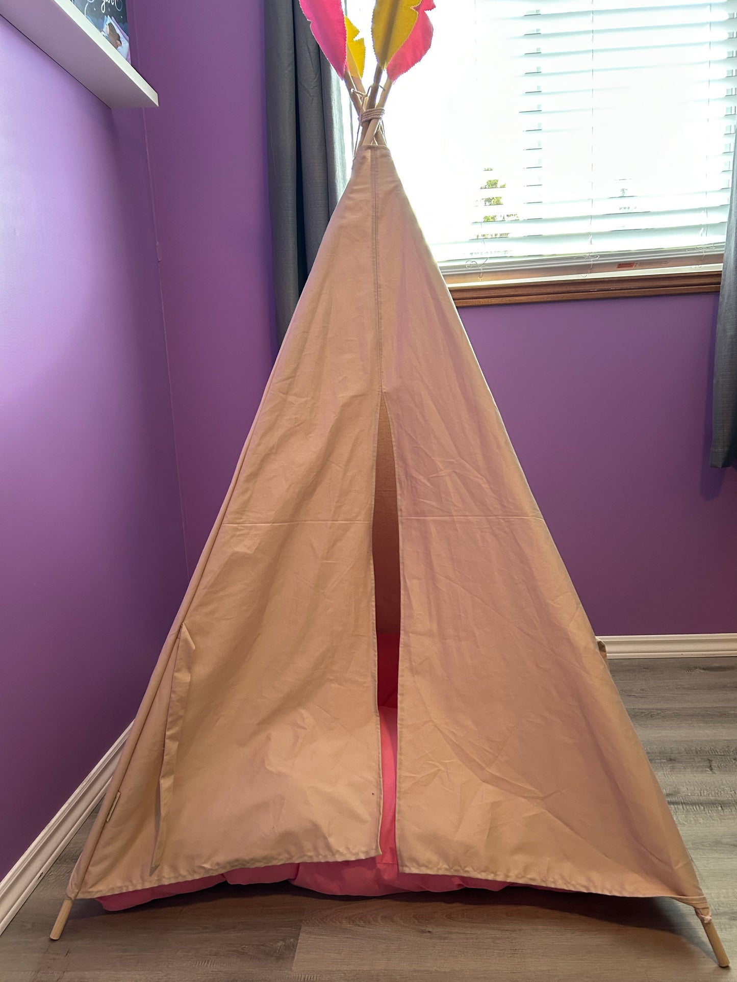 Bloom Window Teepee – Flower Play Tent for Kids | Handmade Kids Reading Nook