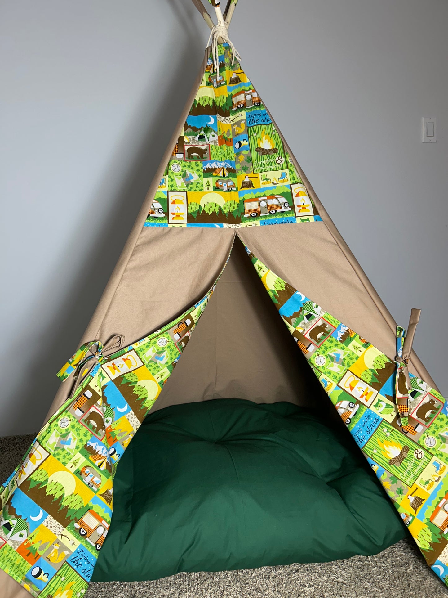 Camping Adventure Teepee – Indoor Play Tent for Kids