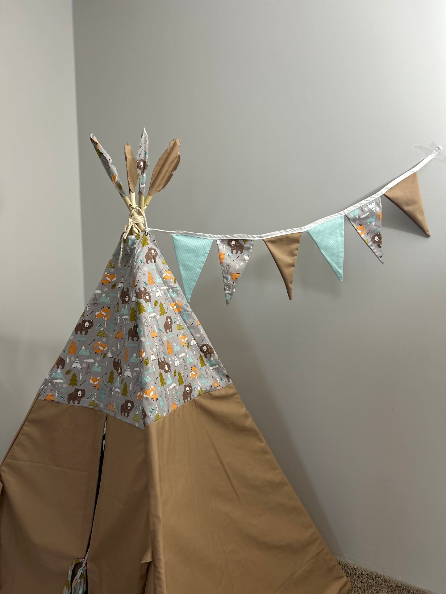 Woodland Whisper Teepee - Indoor Play Tent for Kids