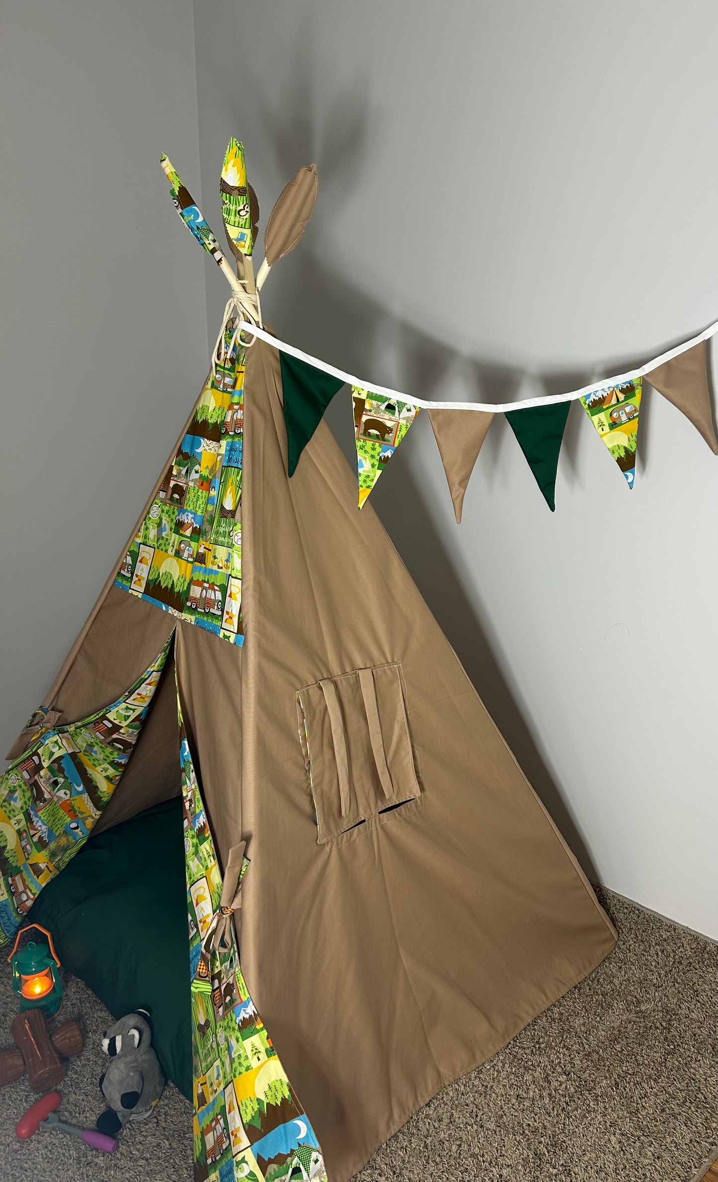 Camping Adventure Teepee – Indoor Play Tent for Kids