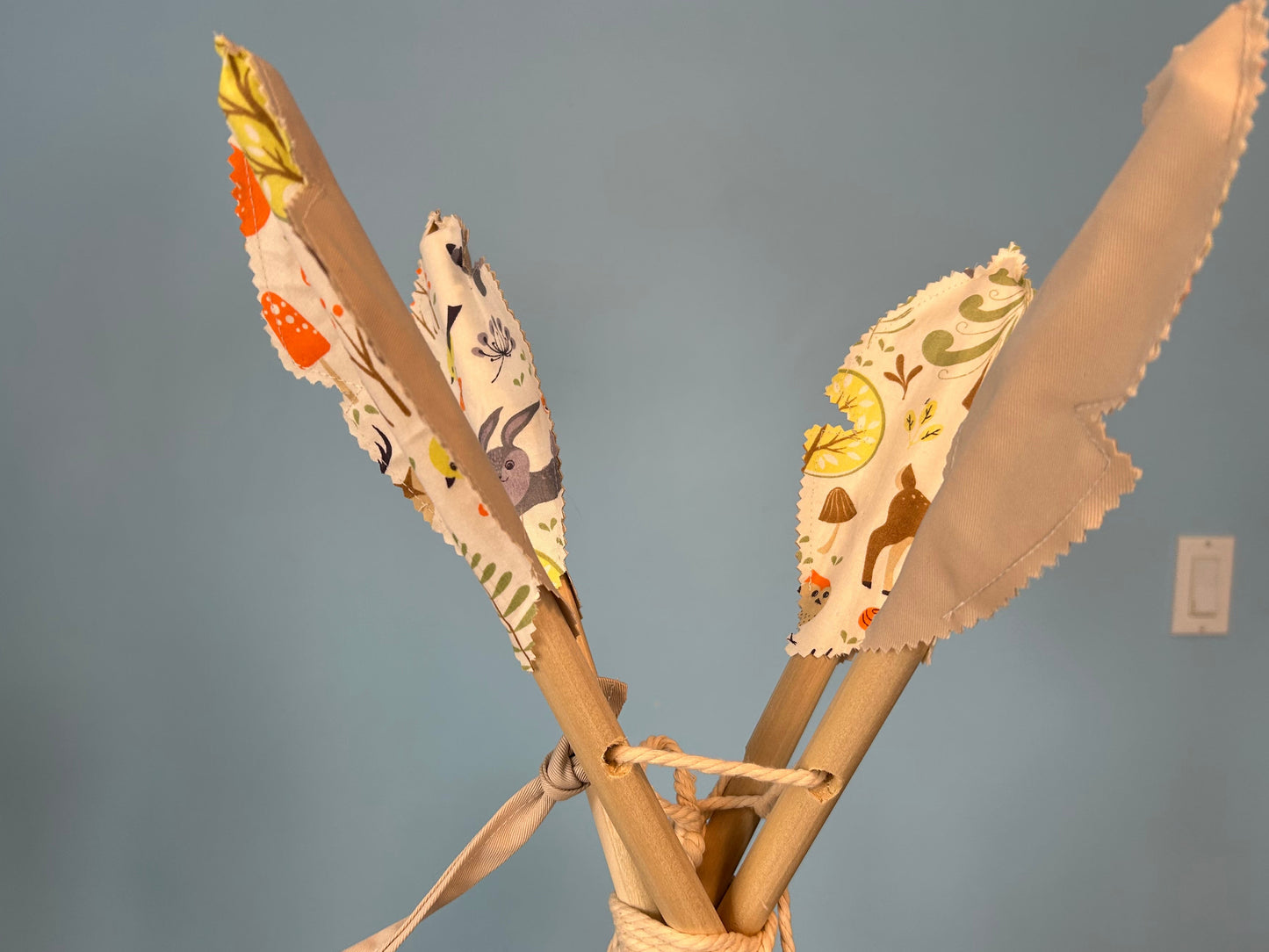 Woodland Whimsy Teepee kids medium size with Window