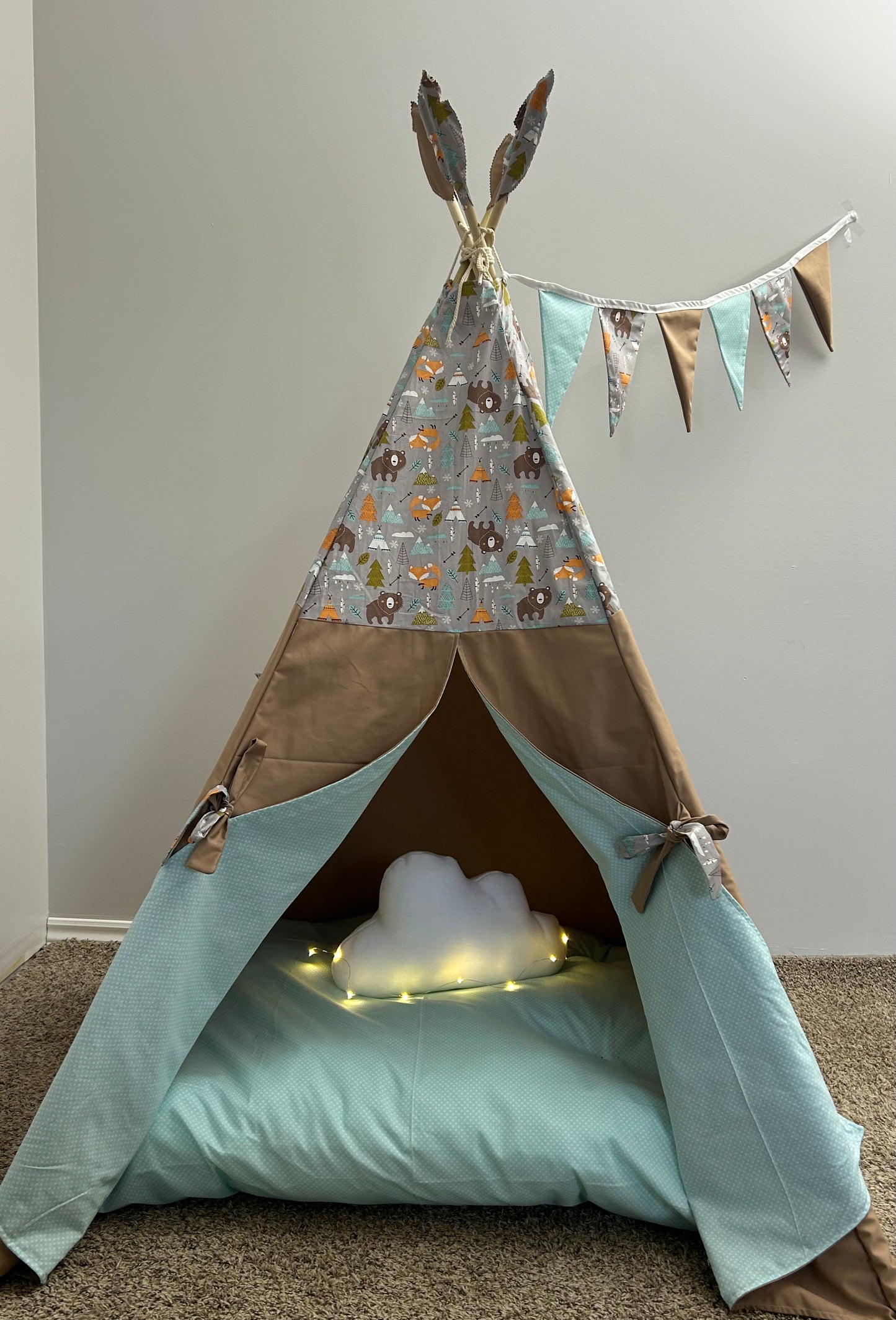Woodland Whisper Teepee - Indoor Play Tent for Kids