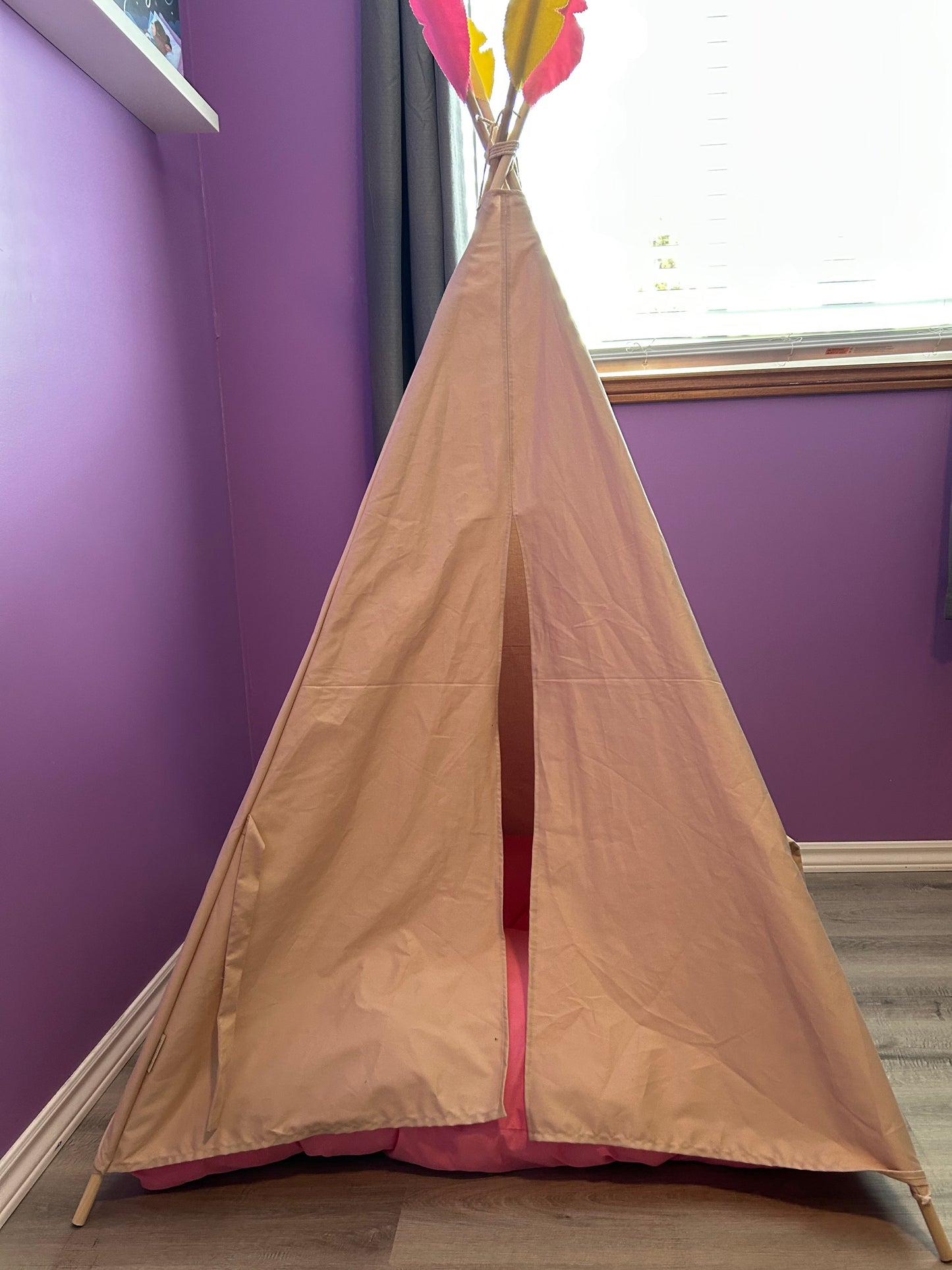 Bloom Window Teepee – Flower Play Tent for Kids | Handmade Kids Reading Nook