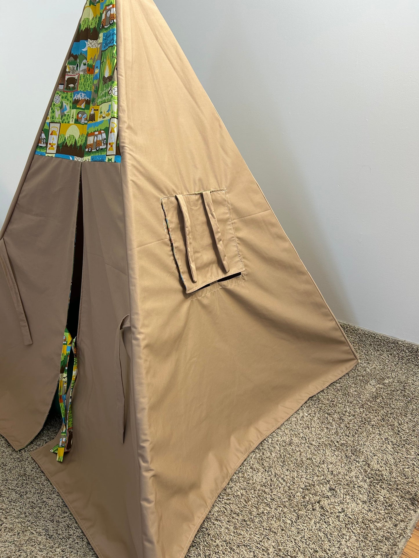Camping Adventure Teepee – Indoor Play Tent for Kids