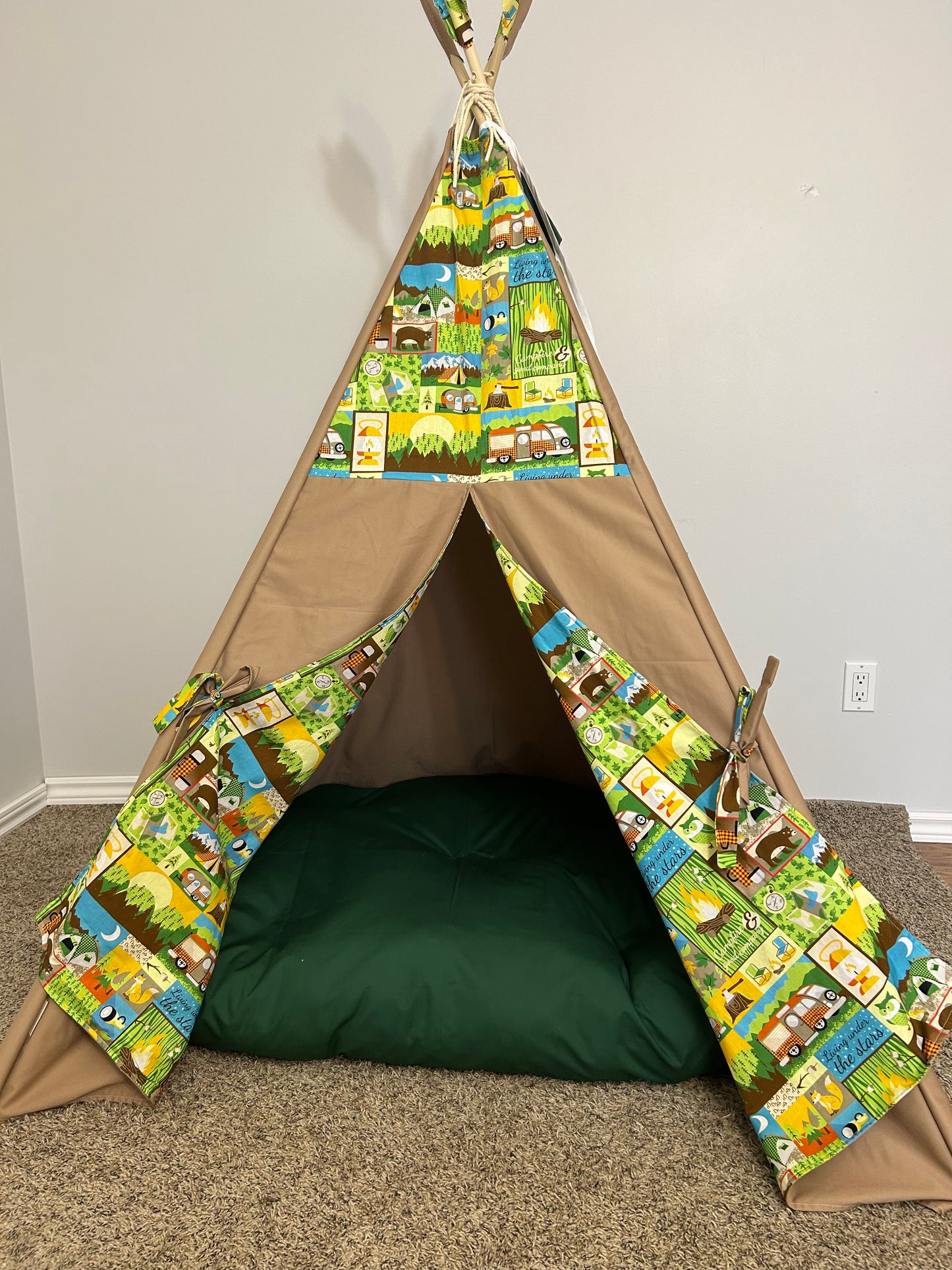 Camping Adventure Teepee – Indoor Play Tent for Kids