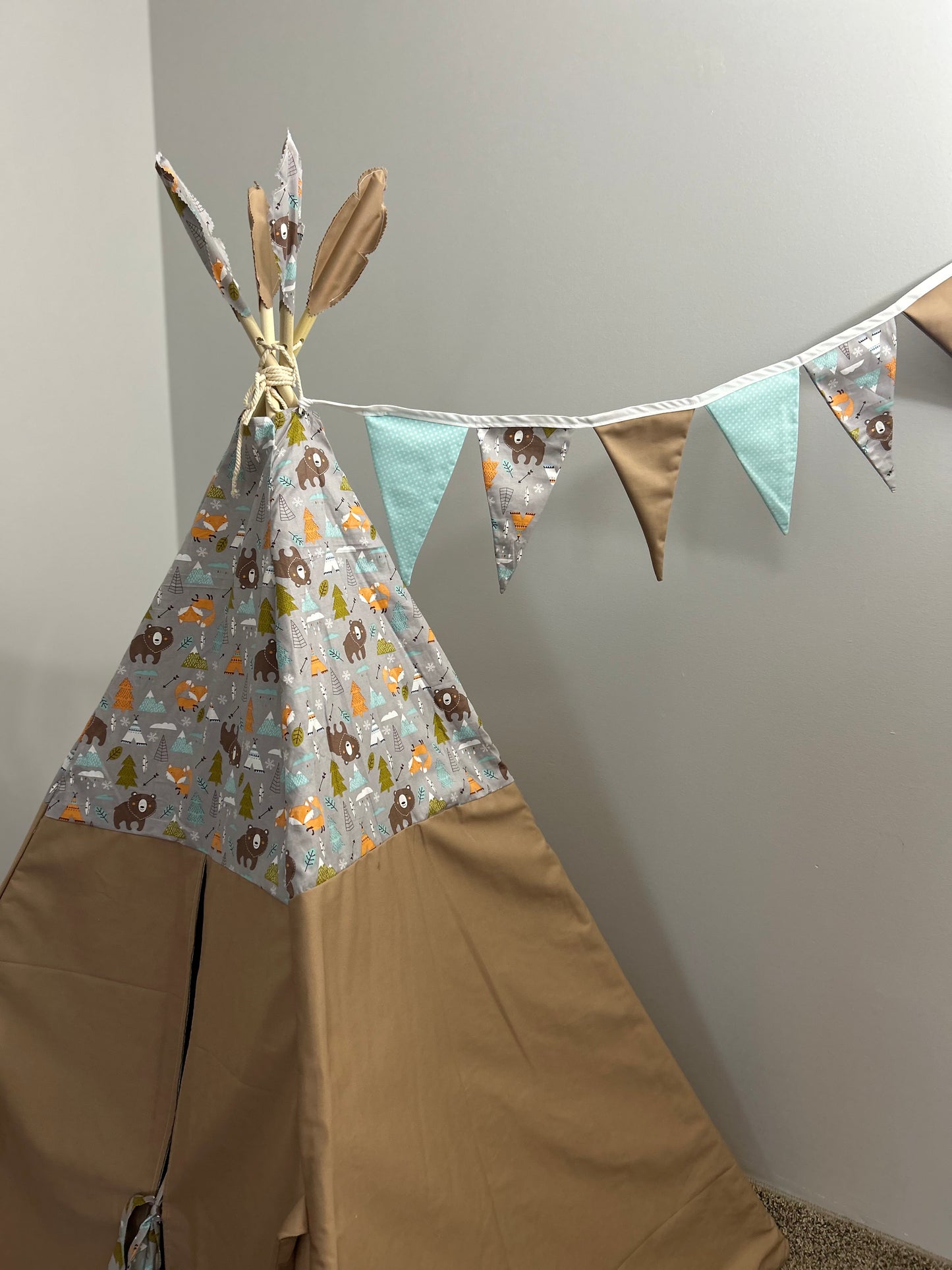 Woodland Whisper Teepee - Indoor Play Tent for Kids