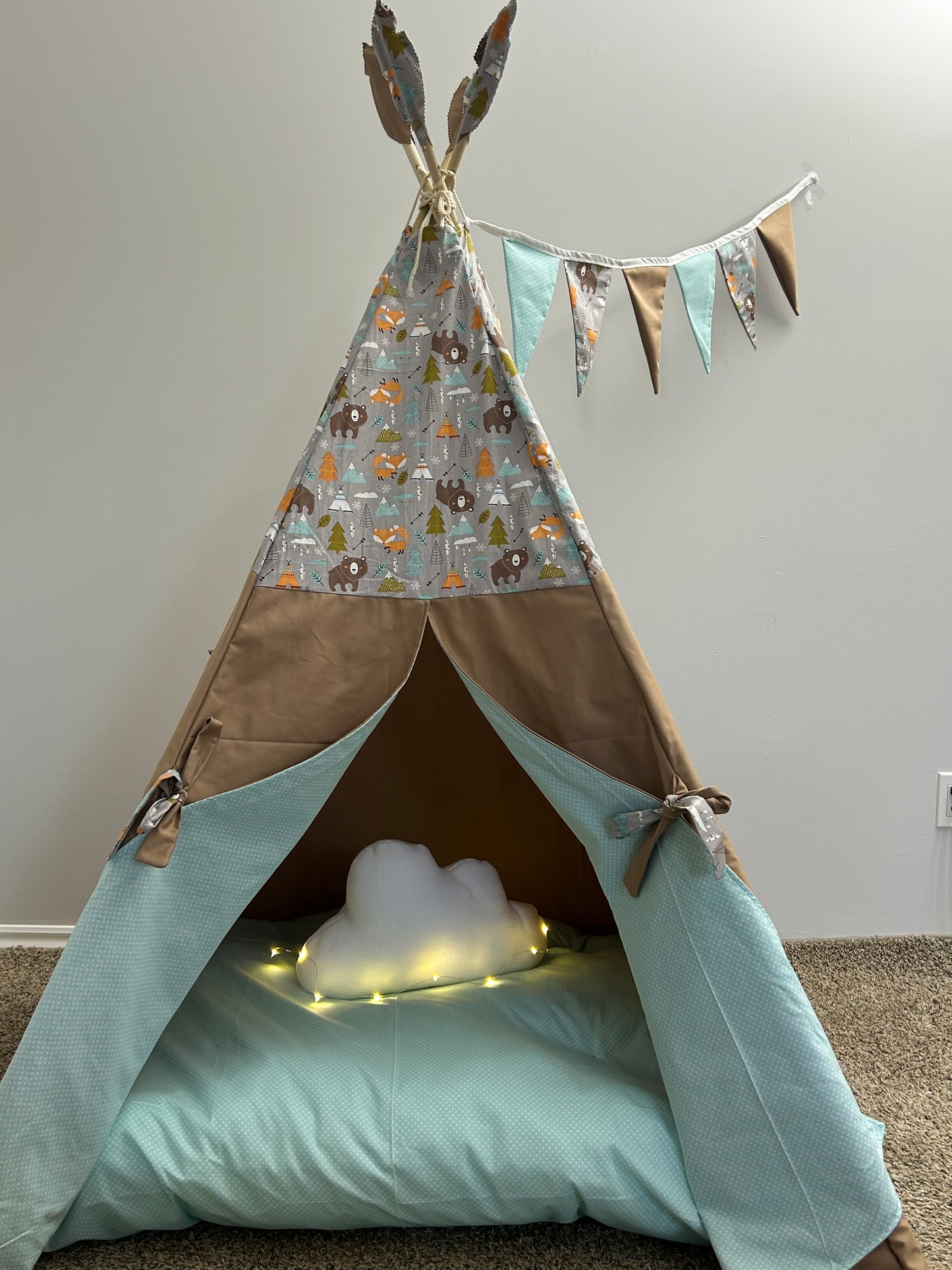 Woodland Whisper Teepee - Indoor Play Tent for Kids