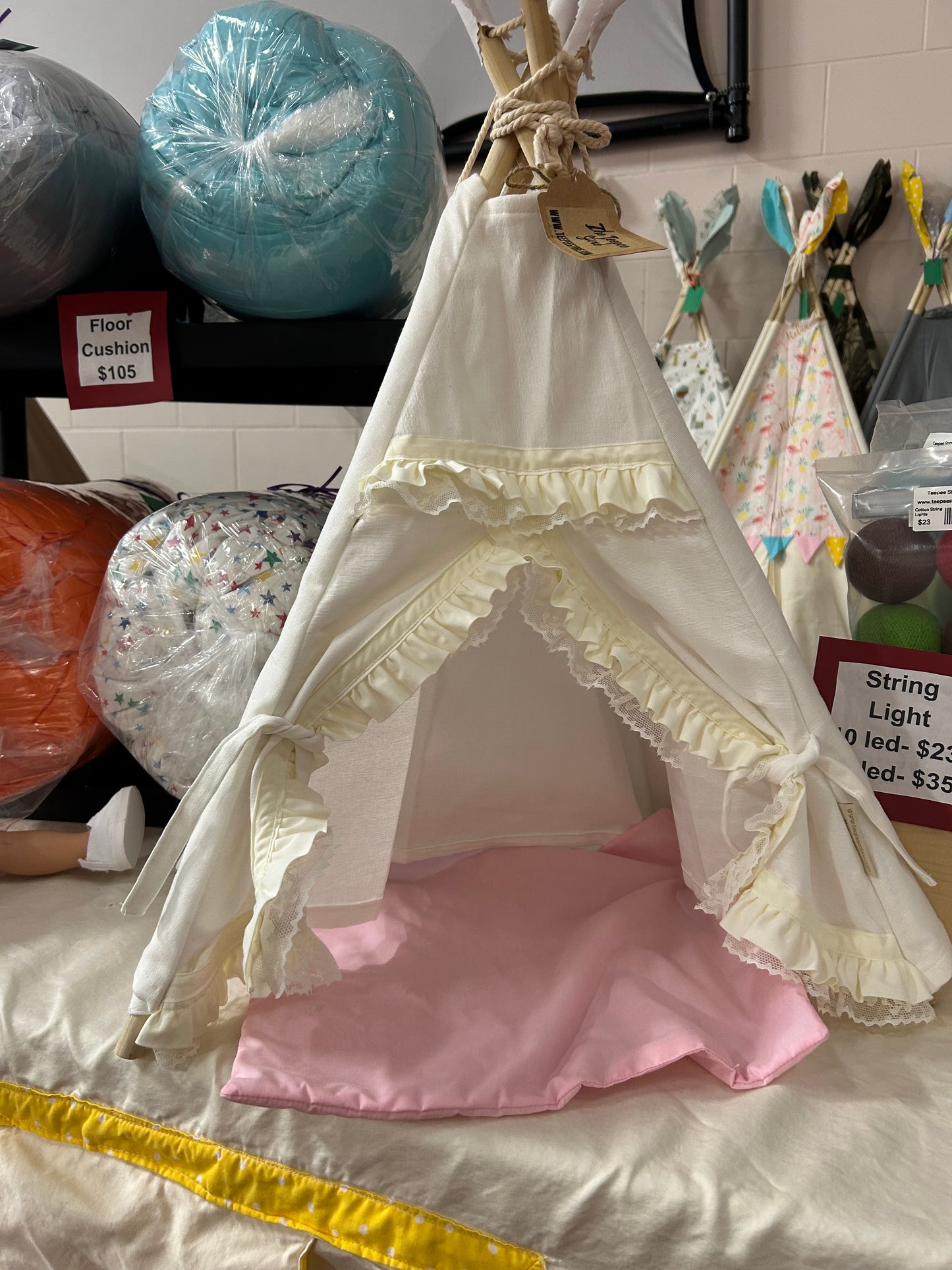 Mini Vanilla Ruffles -Doll Size or xsmall pet size