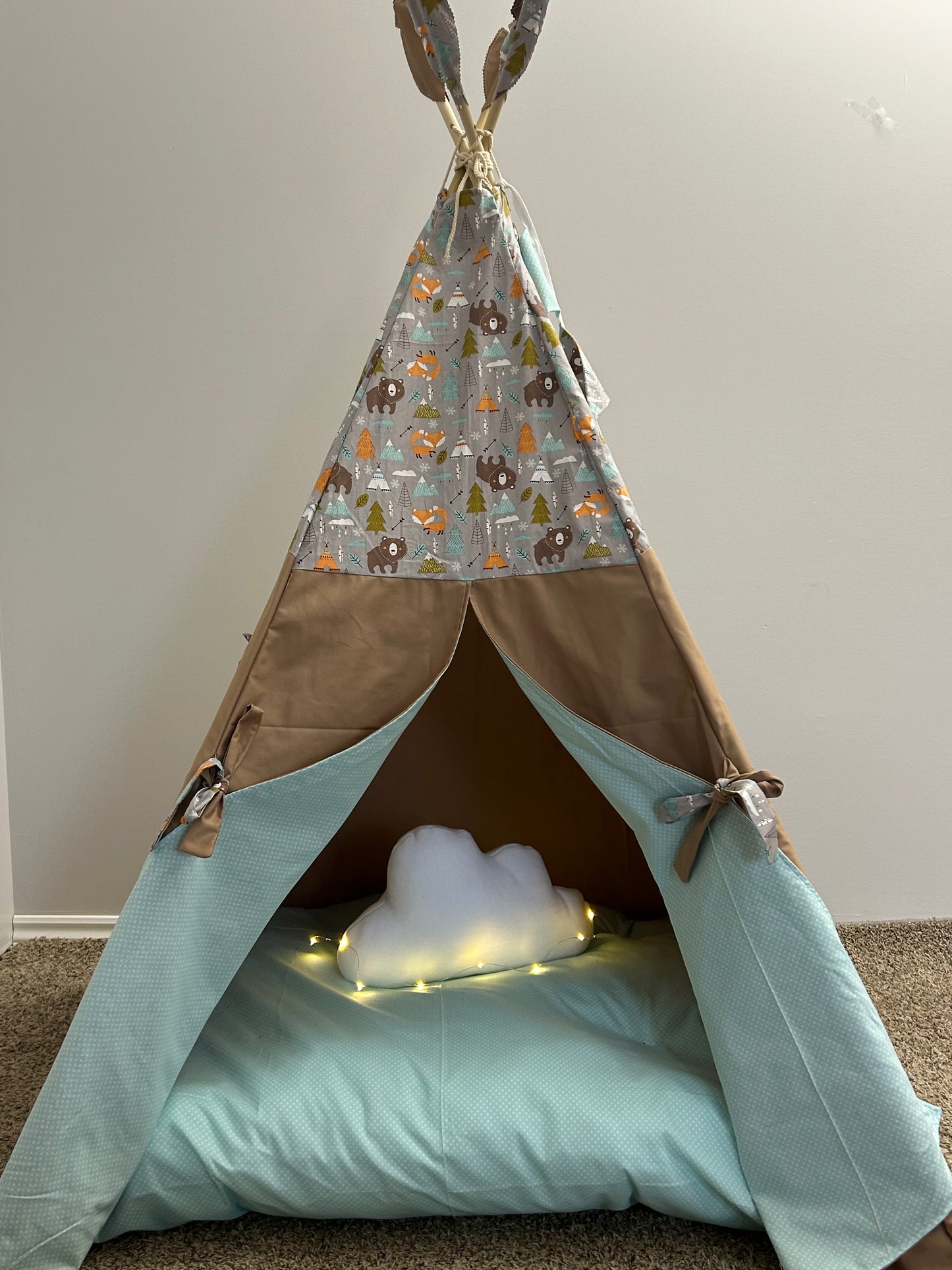 Woodland Whisper Teepee - Indoor Play Tent for Kids