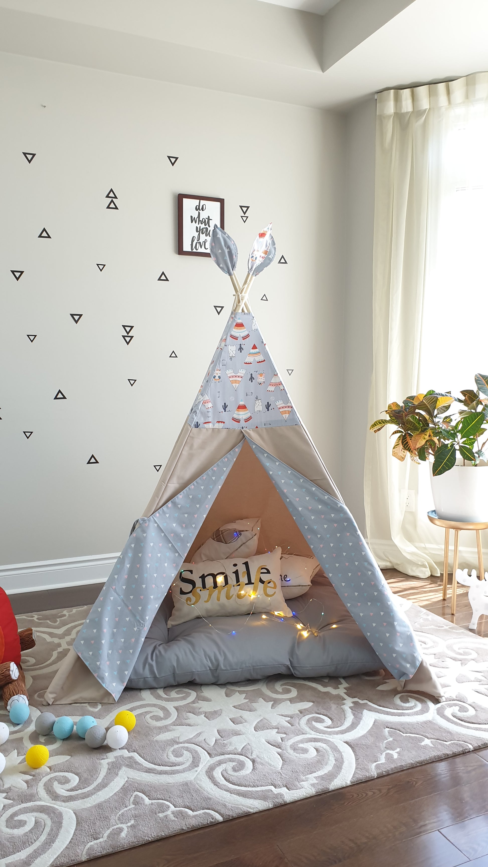 Bear, Owl, Teepee and Arrows Combo Tent image 0